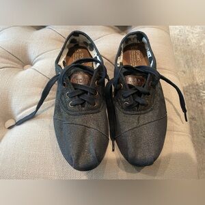 TOMS size 7.5 W Gold-Black lace up sneakers